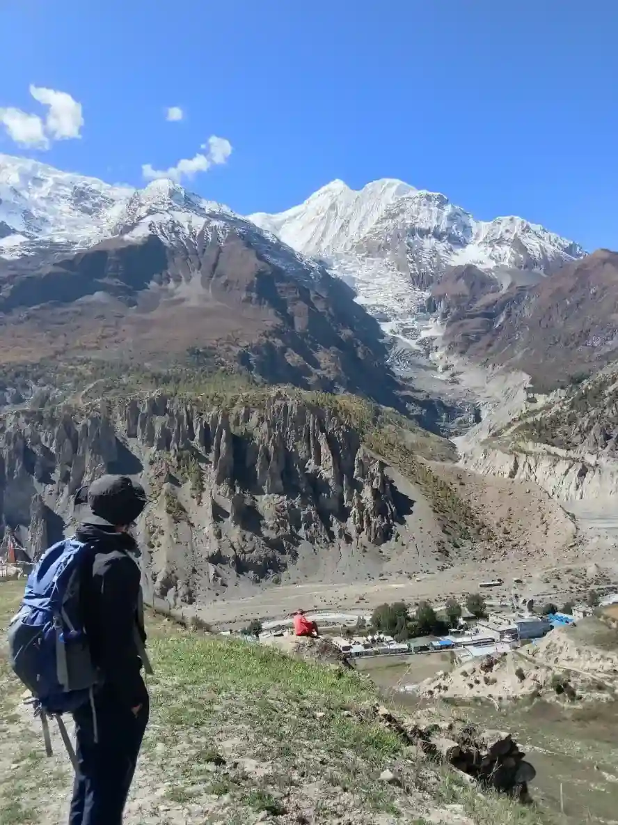Gangapurna Mountains and Manang Valley