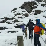 Snowfall at Tilicho Lake